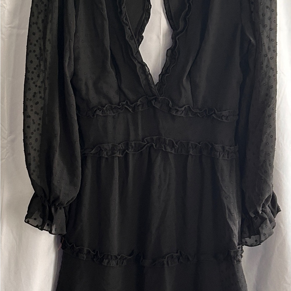 Long sleeve black dress